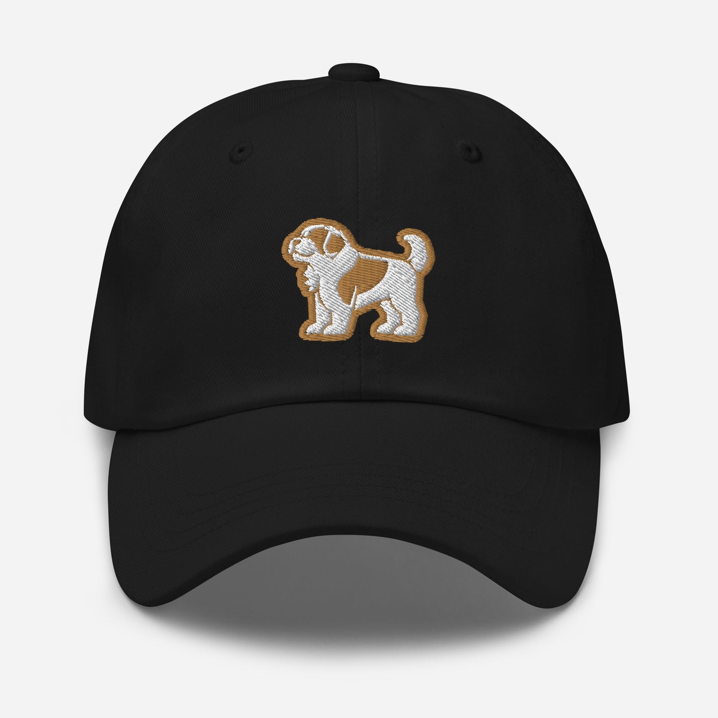 Saint Bernard Dad Hat in Gold and White