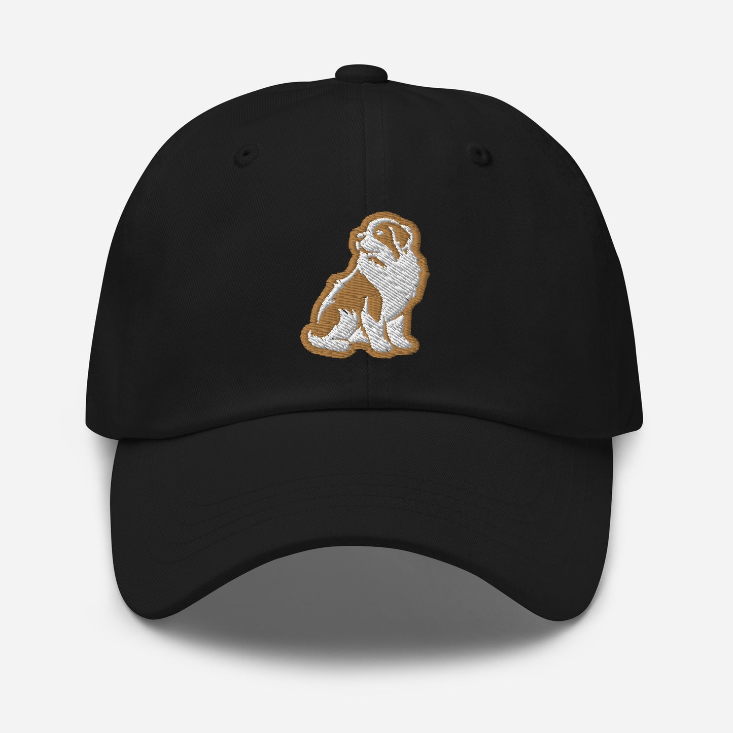 Saint Bernard Dad Hat in Gold and White