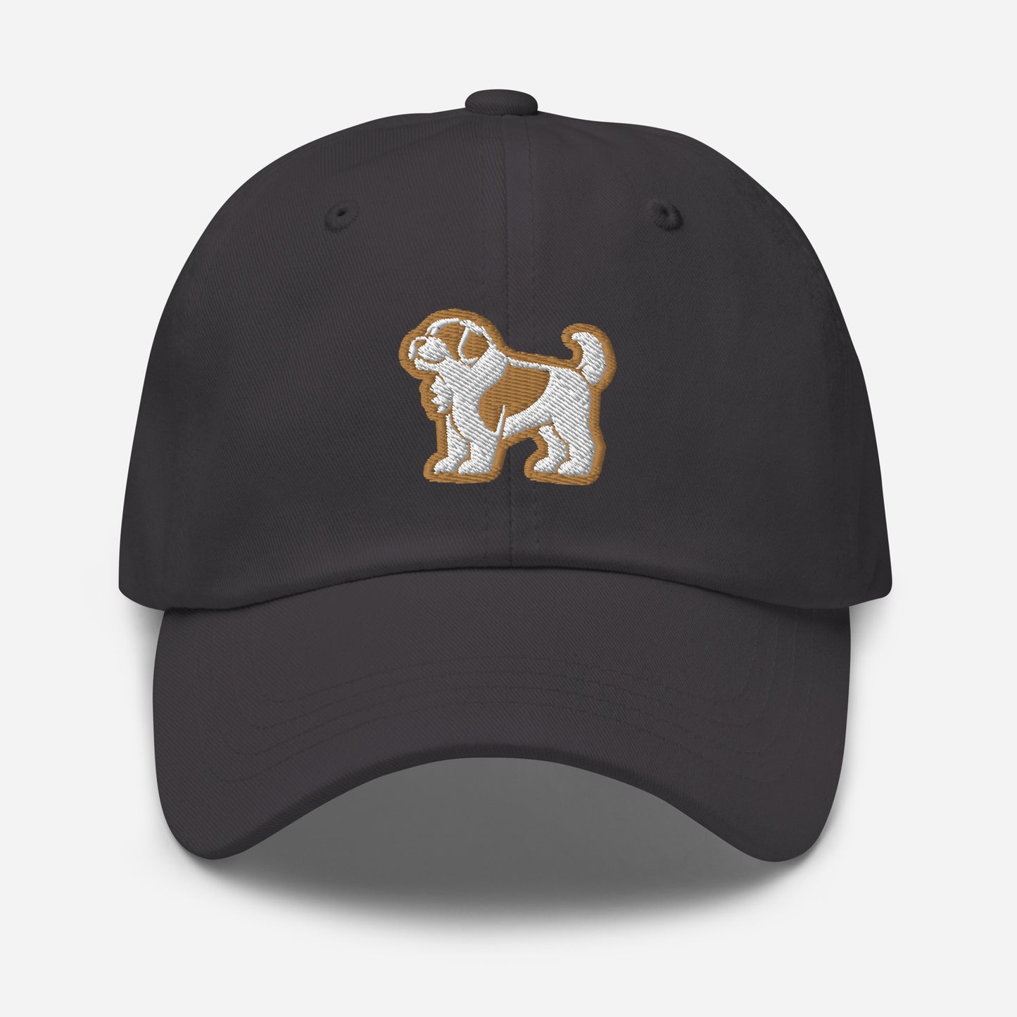Saint Bernard Dad Hat in Gold and White