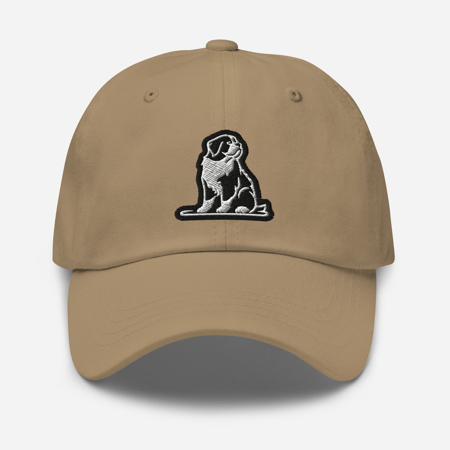Saint Bernard Dad Hat in Black and White