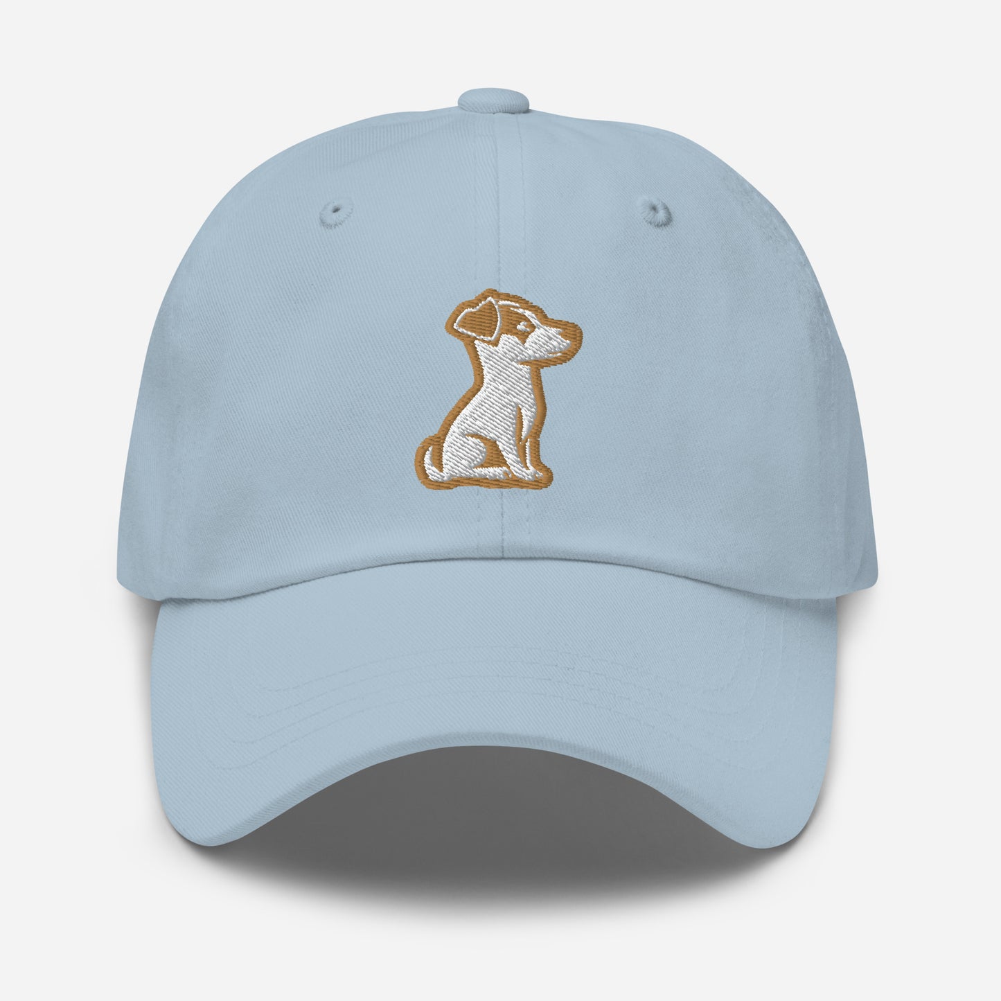 Jack Russell Terrier Dad Hat in Gold and White