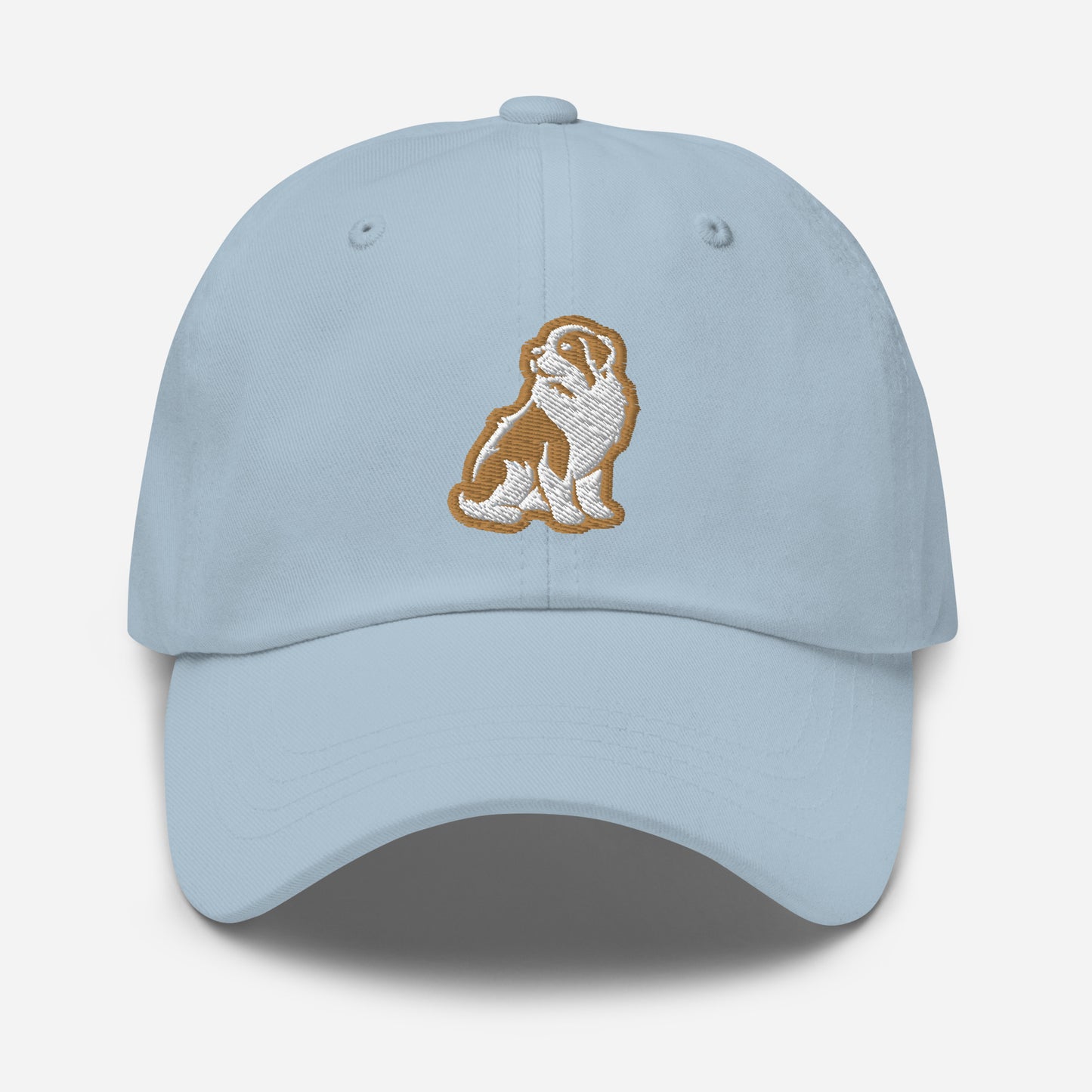 Saint Bernard Dad Hat in Gold and White