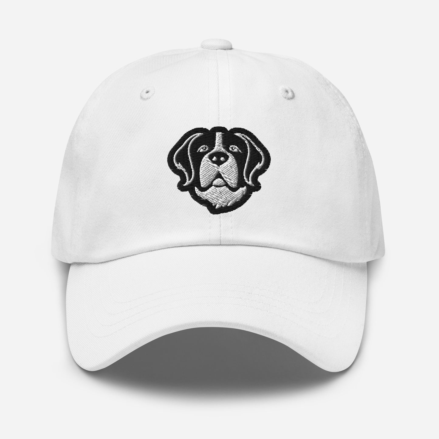 Saint Bernard Dad Hat in Black and White