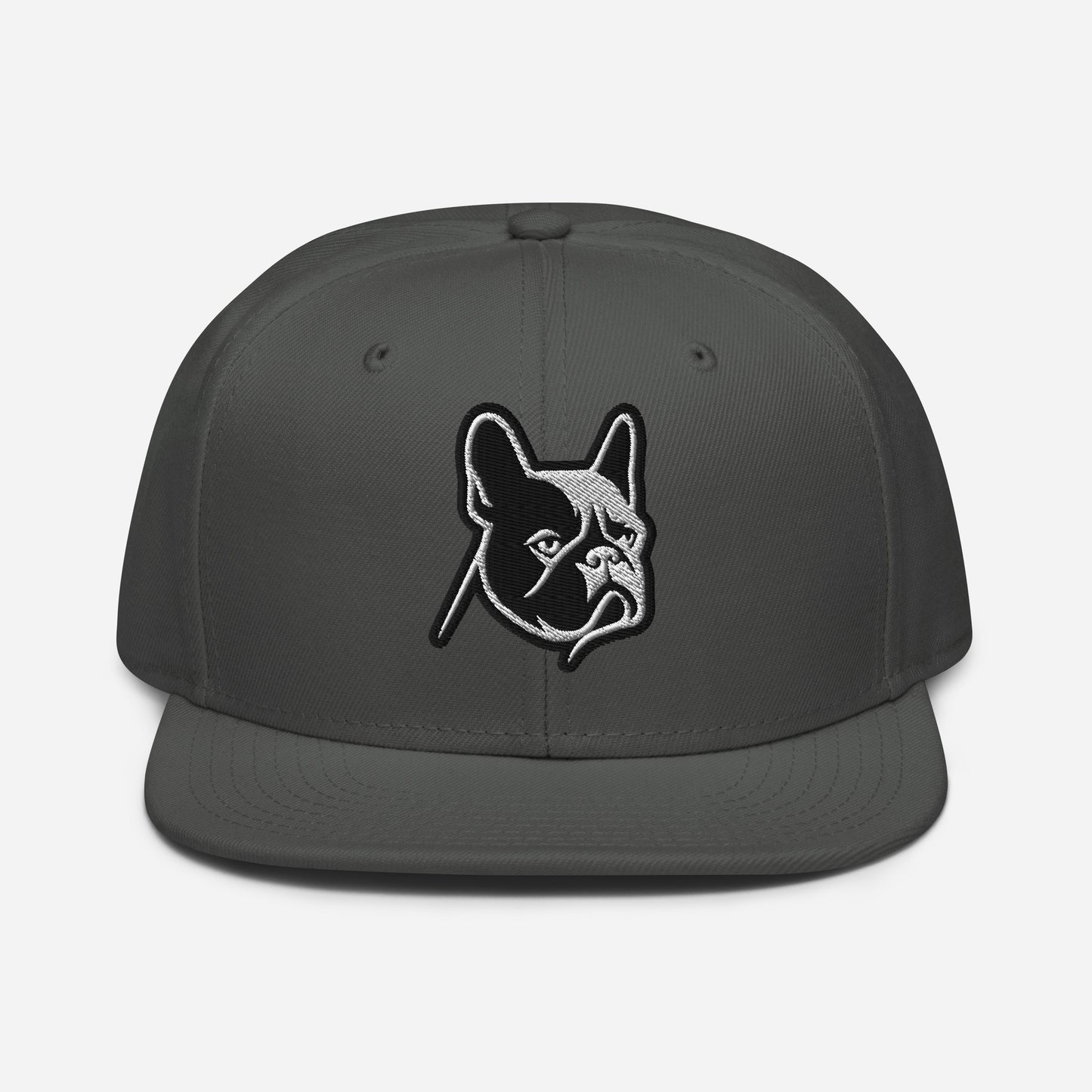 French Bulldog Snapback Hat in Black and White