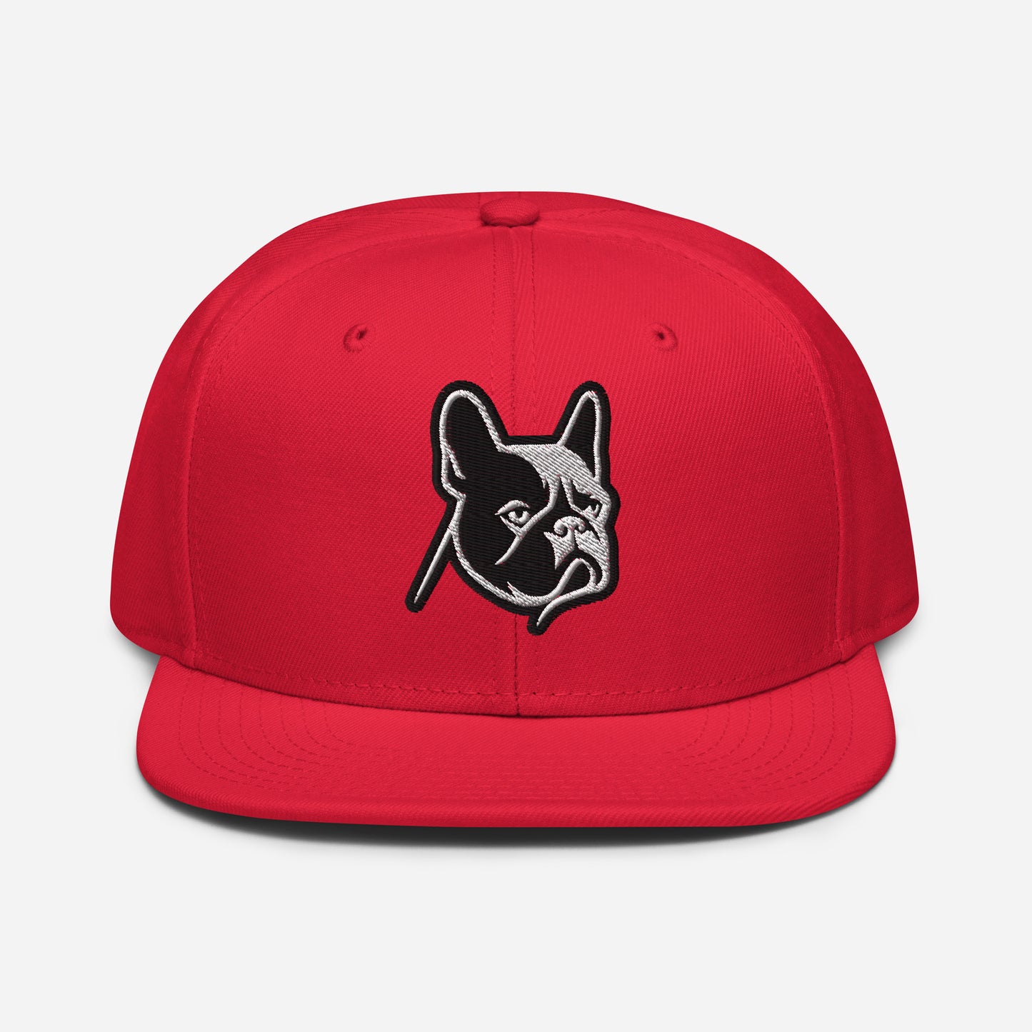 French Bulldog Snapback Hat in Black and White