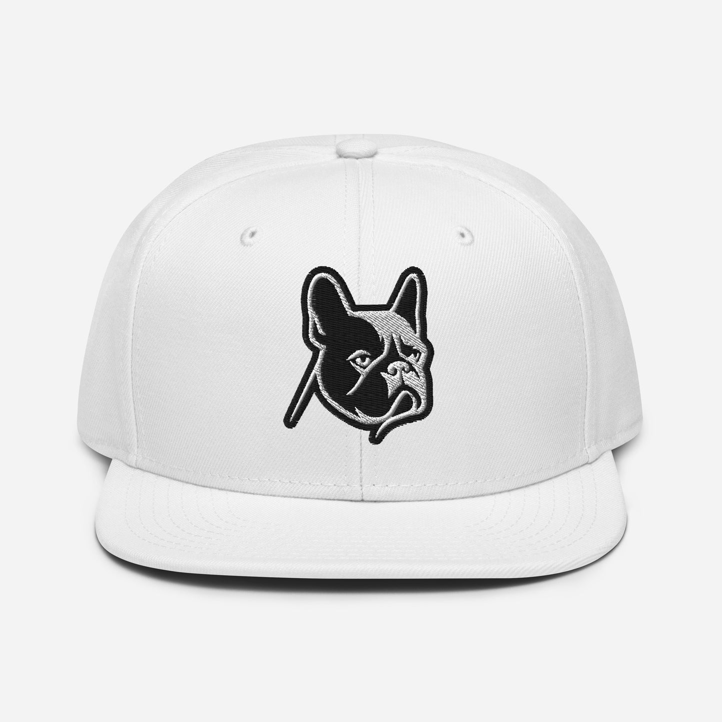 French Bulldog Snapback Hat in Black and White