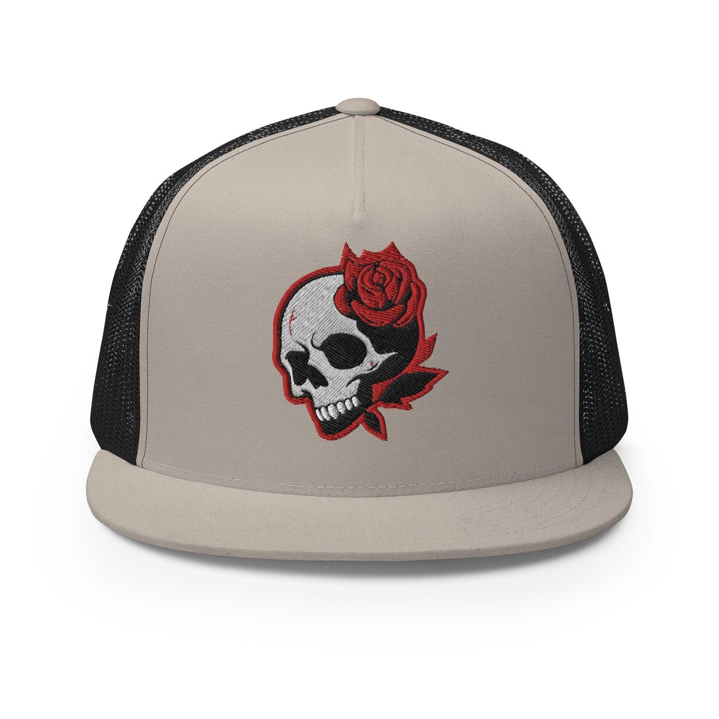 Skull Rose Trucker Hat