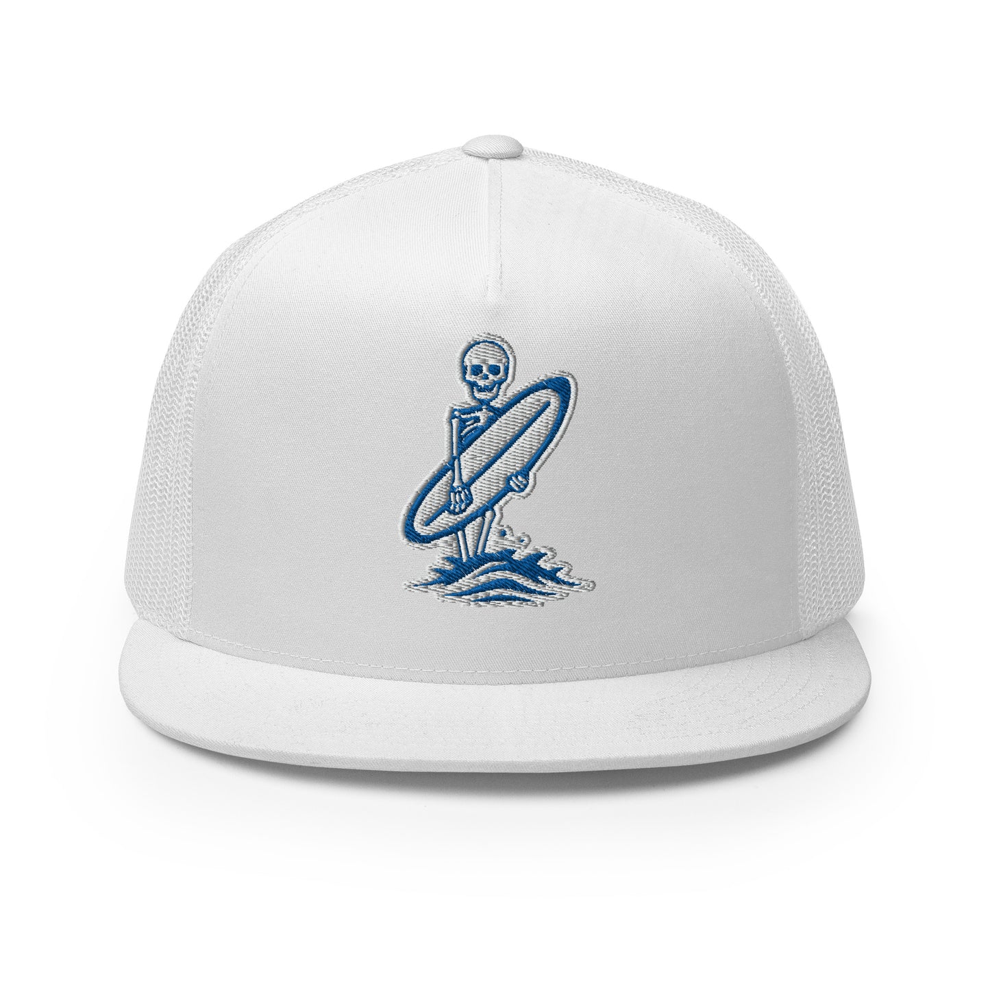 Skeleton Surfer Trucker Cap