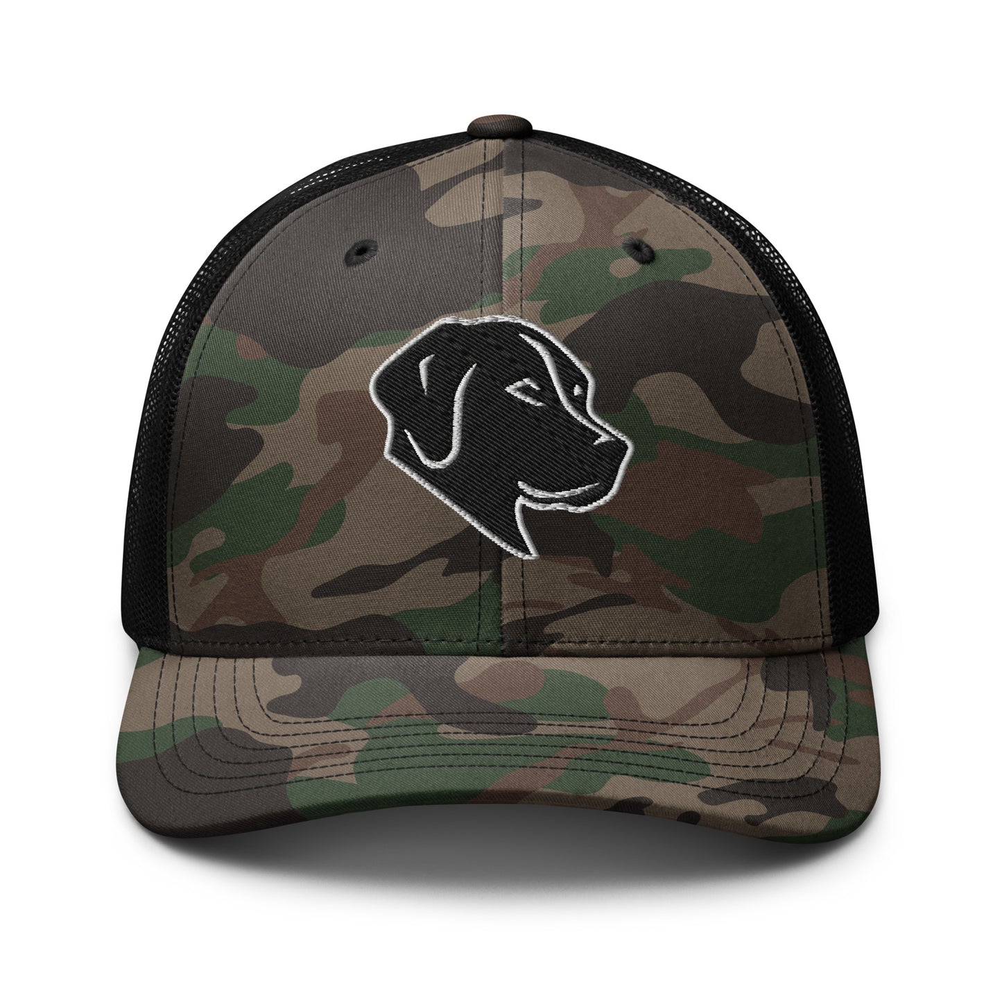 Labrador Retriever Camouflage Trucker Hat