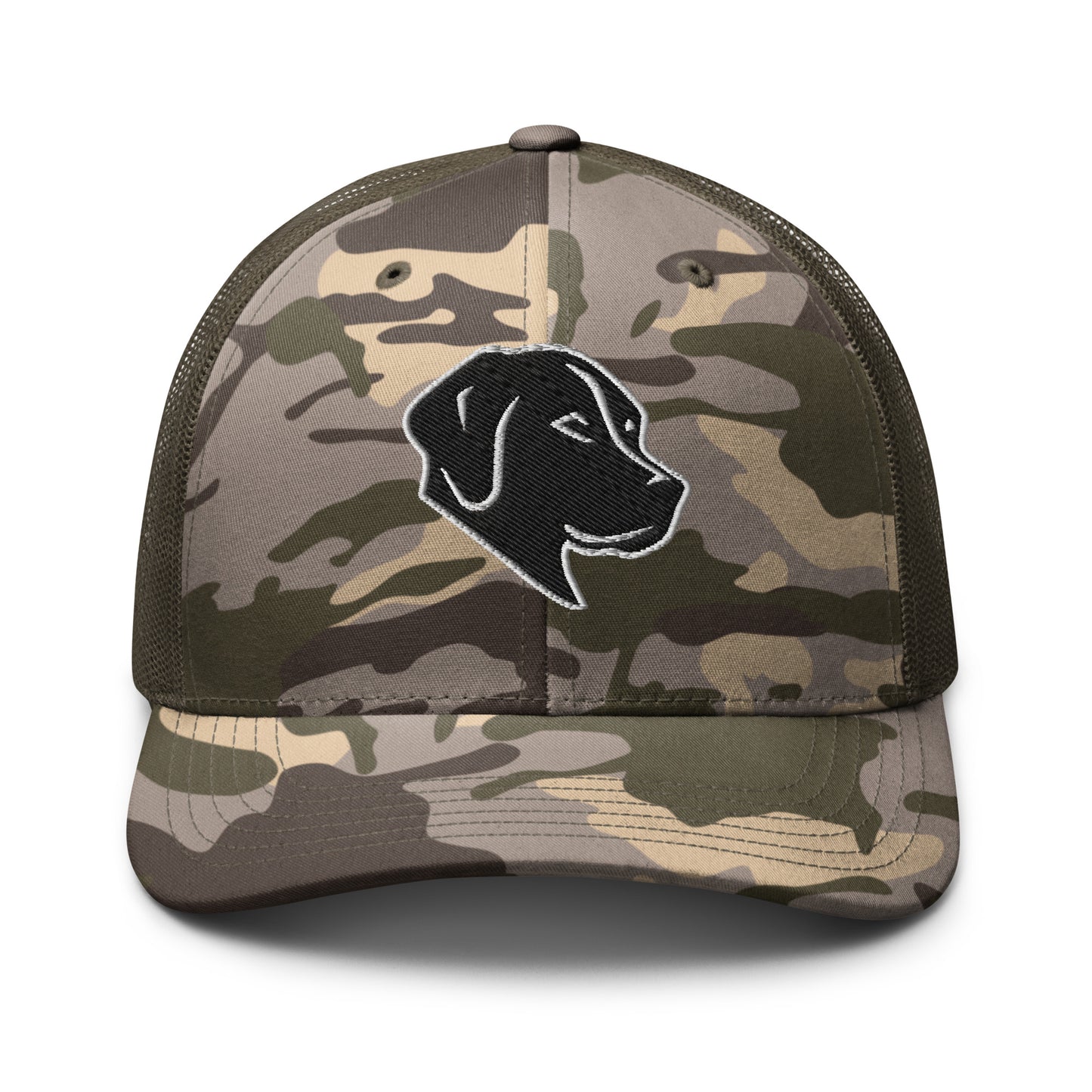 Labrador Retriever Camouflage Trucker Hat