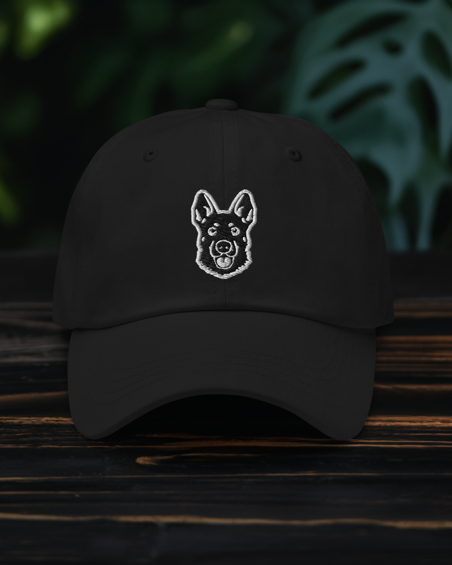 Cattle Dog Dad Hat in Black and White