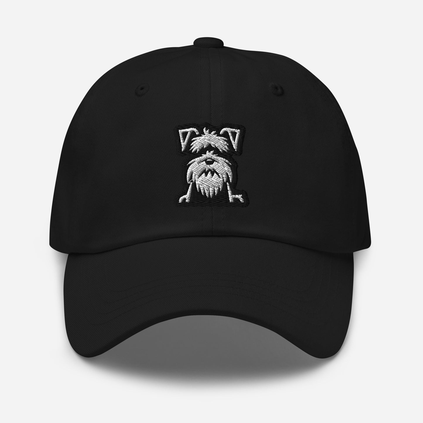 Schnauzer Dad Hat in Black and White