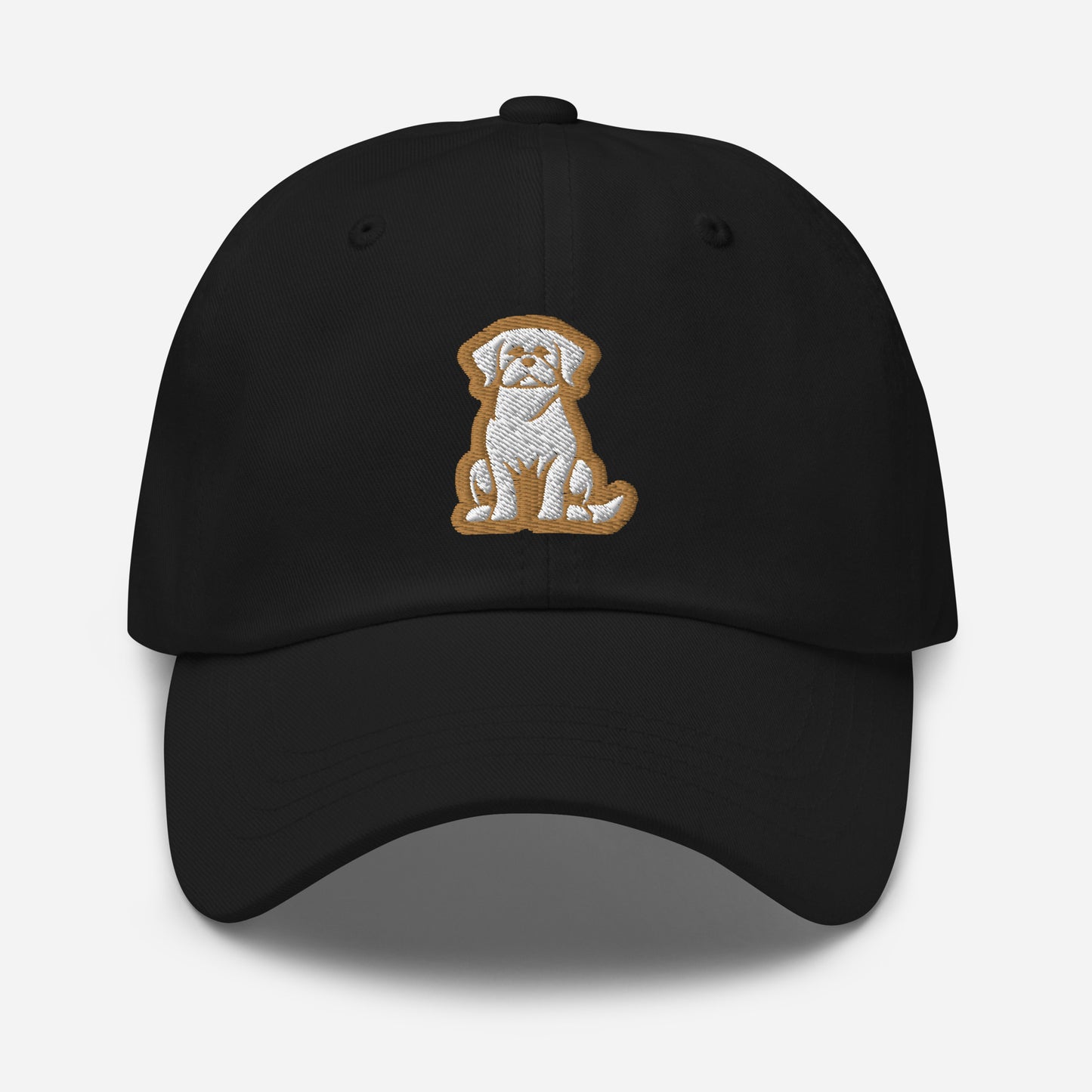 Labrador Retriever Dad Hat in Gold and White