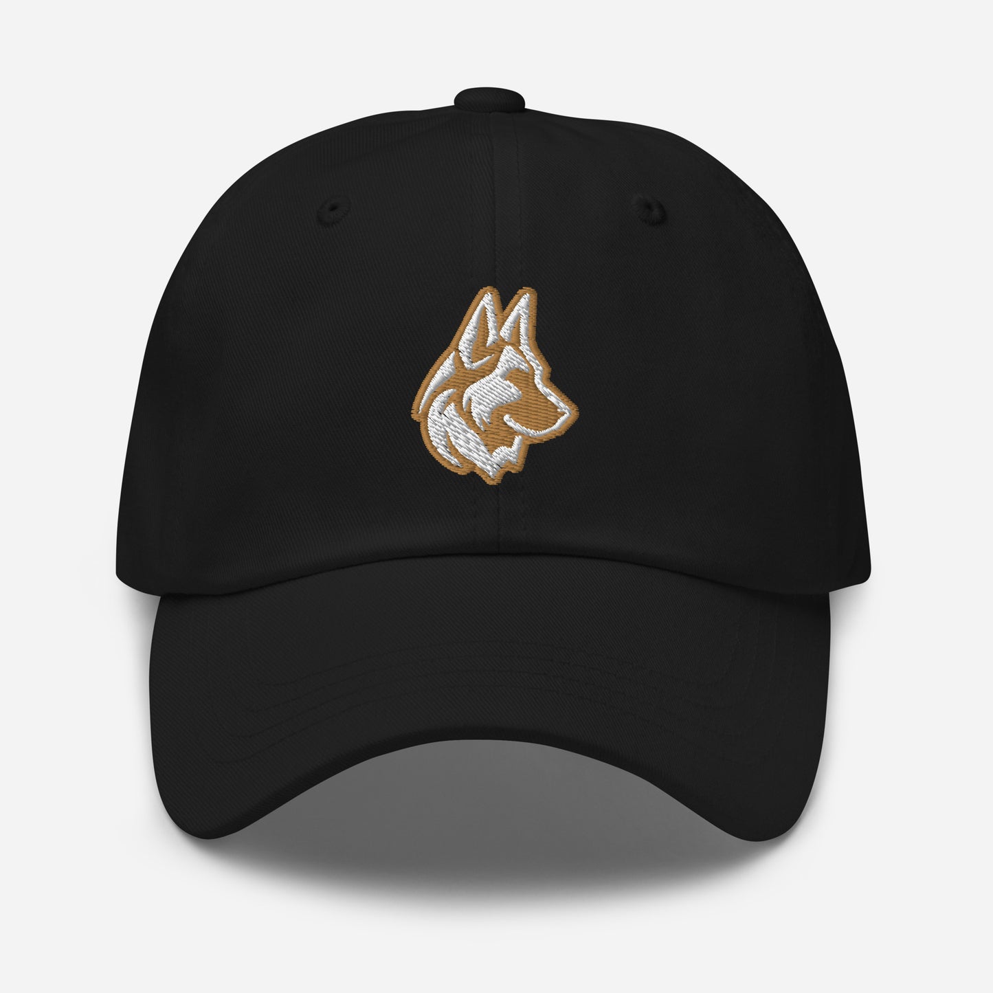 German Shepherd Dad Hat in Gold and White