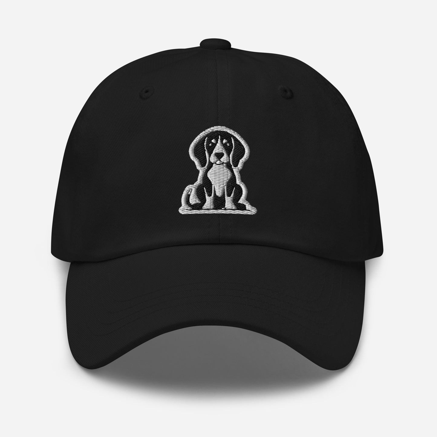 Beagle Dad Hat in Black and White