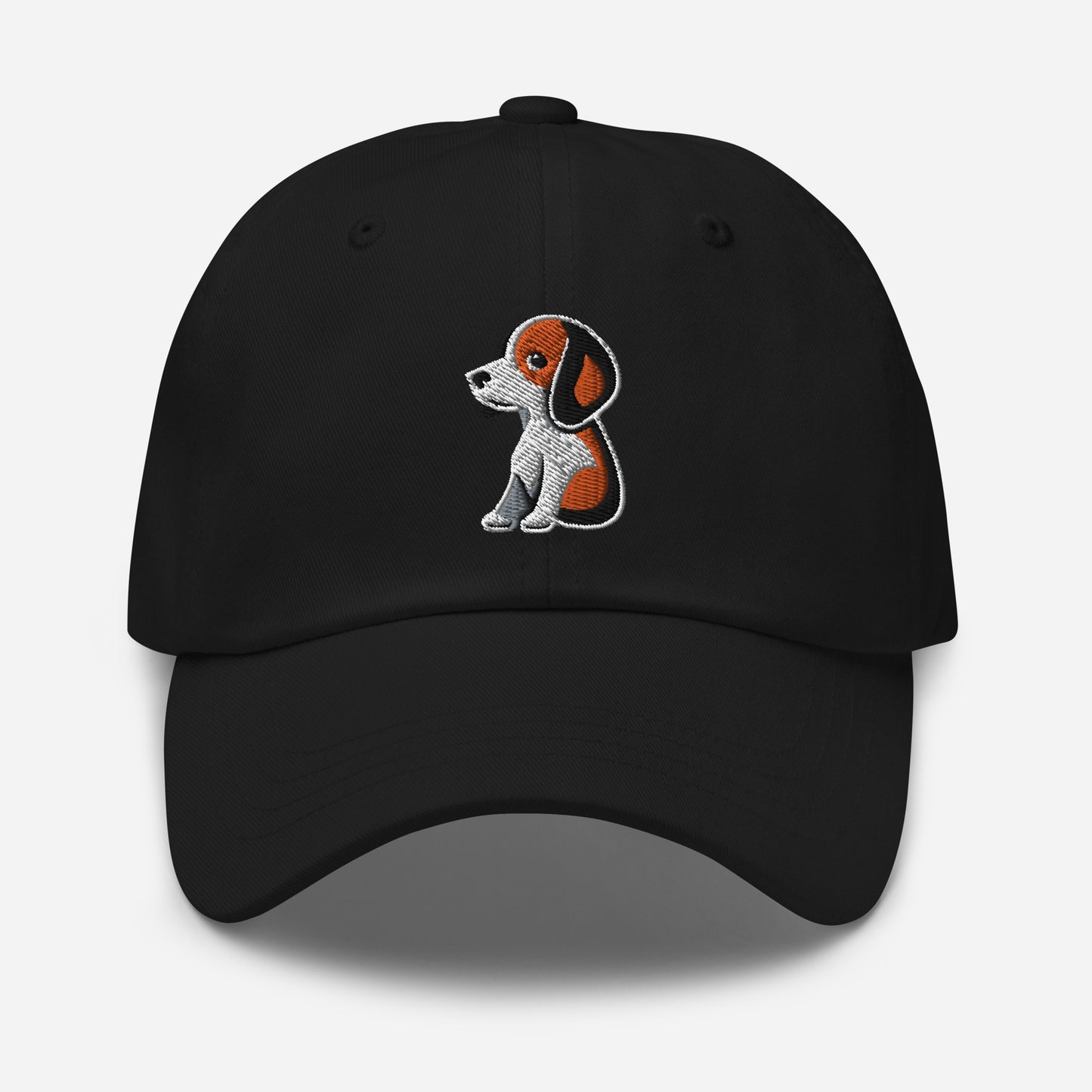 Beagle Dad Hat in Orange, Black, and White