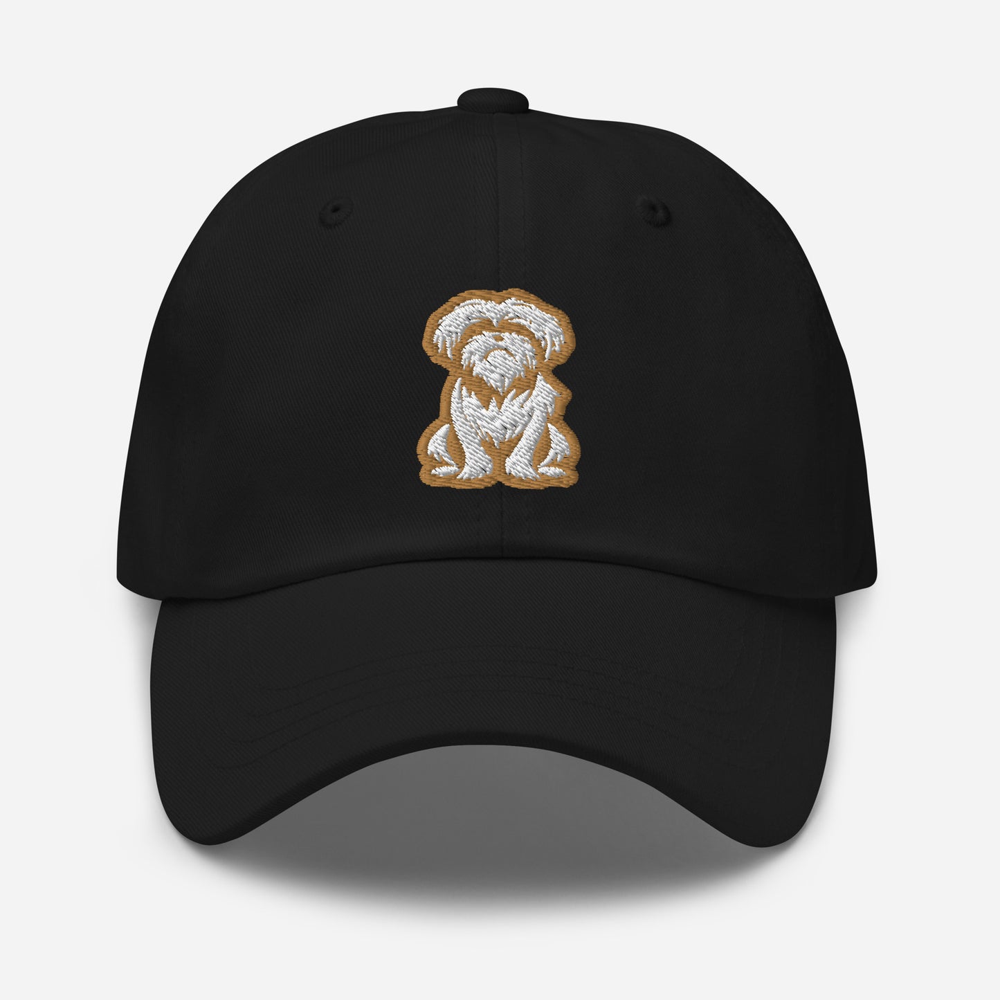 Shih Tzu Dad Hat in Gold and White