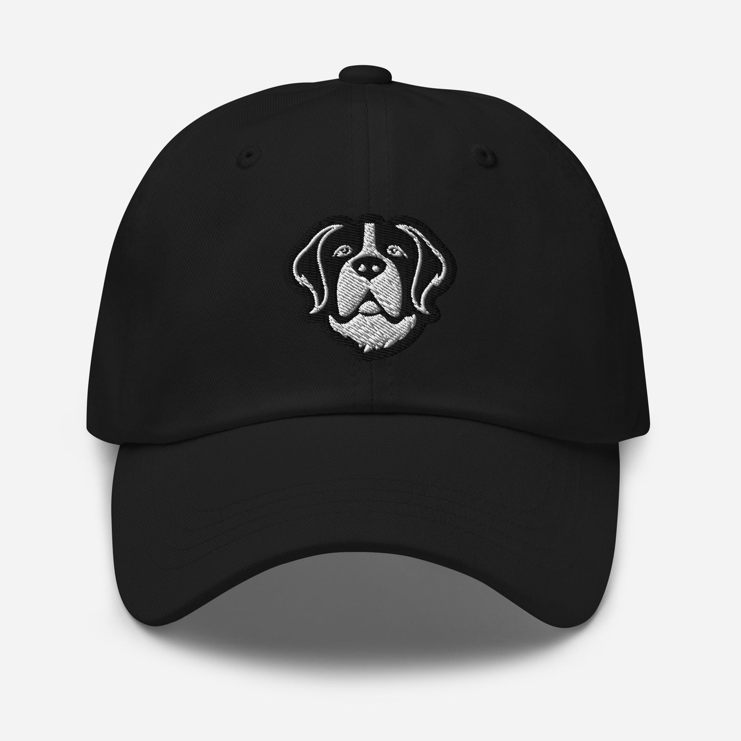 Saint Bernard Dad Hat in Black and White