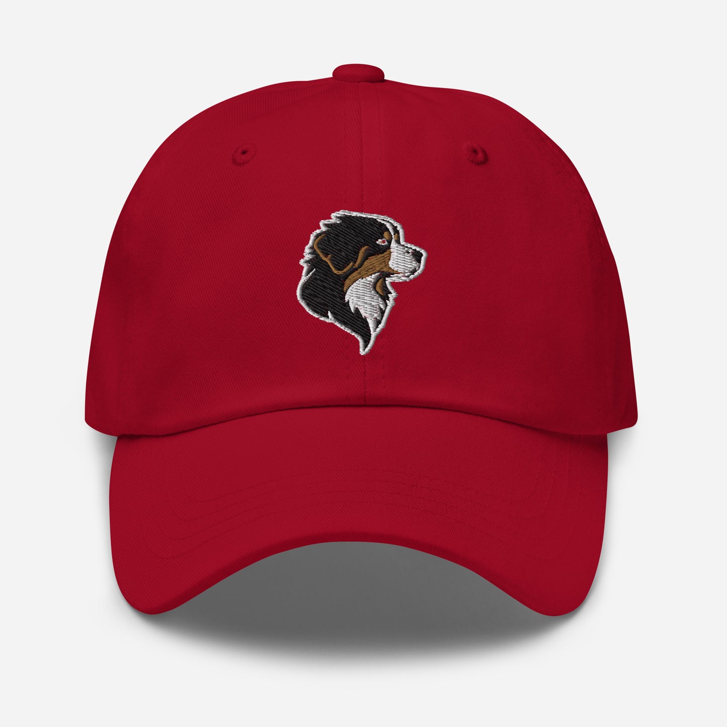 Bernese Mountain Dog Dad Hat in Gold, Black, and White