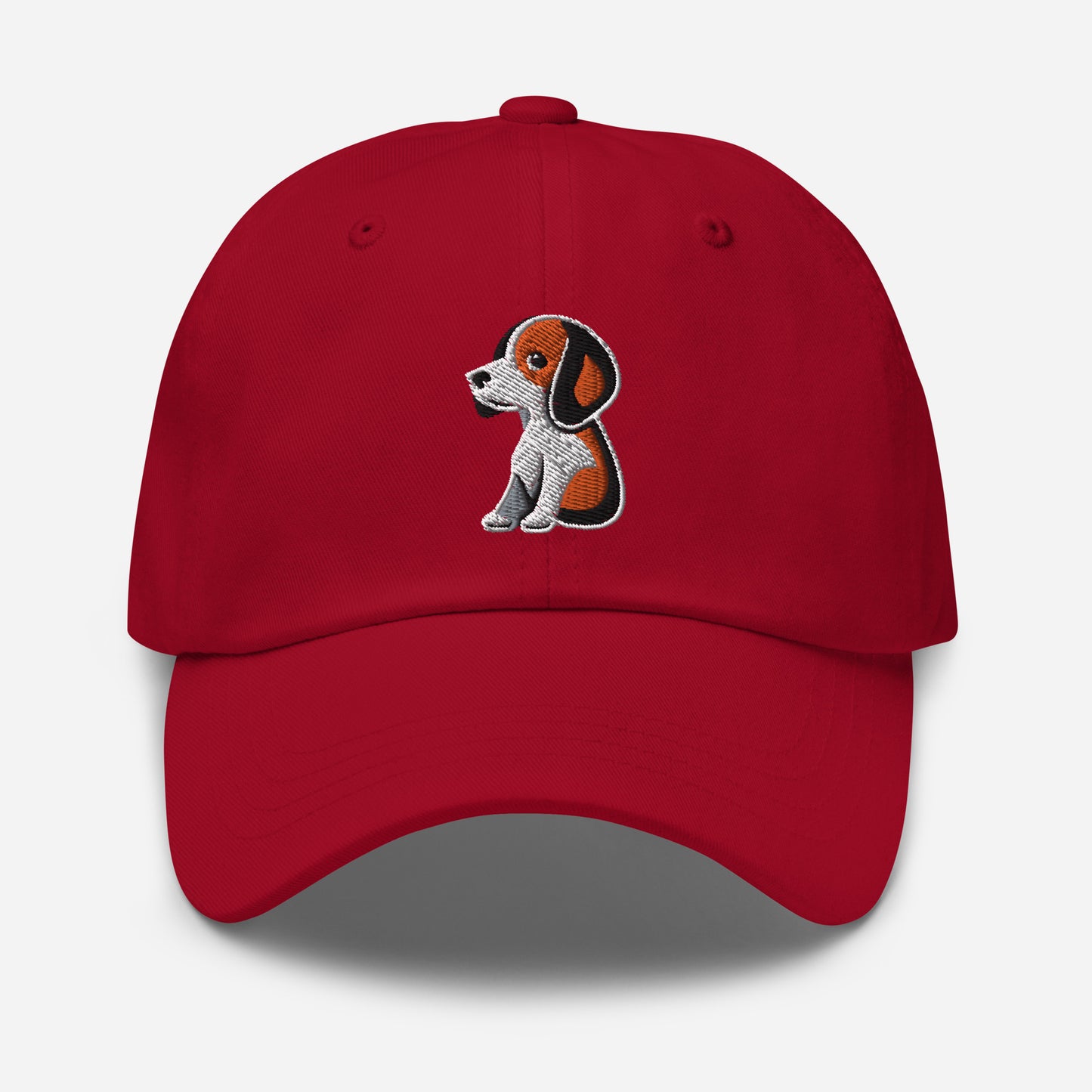 Beagle Dad Hat in Orange, Black, and White