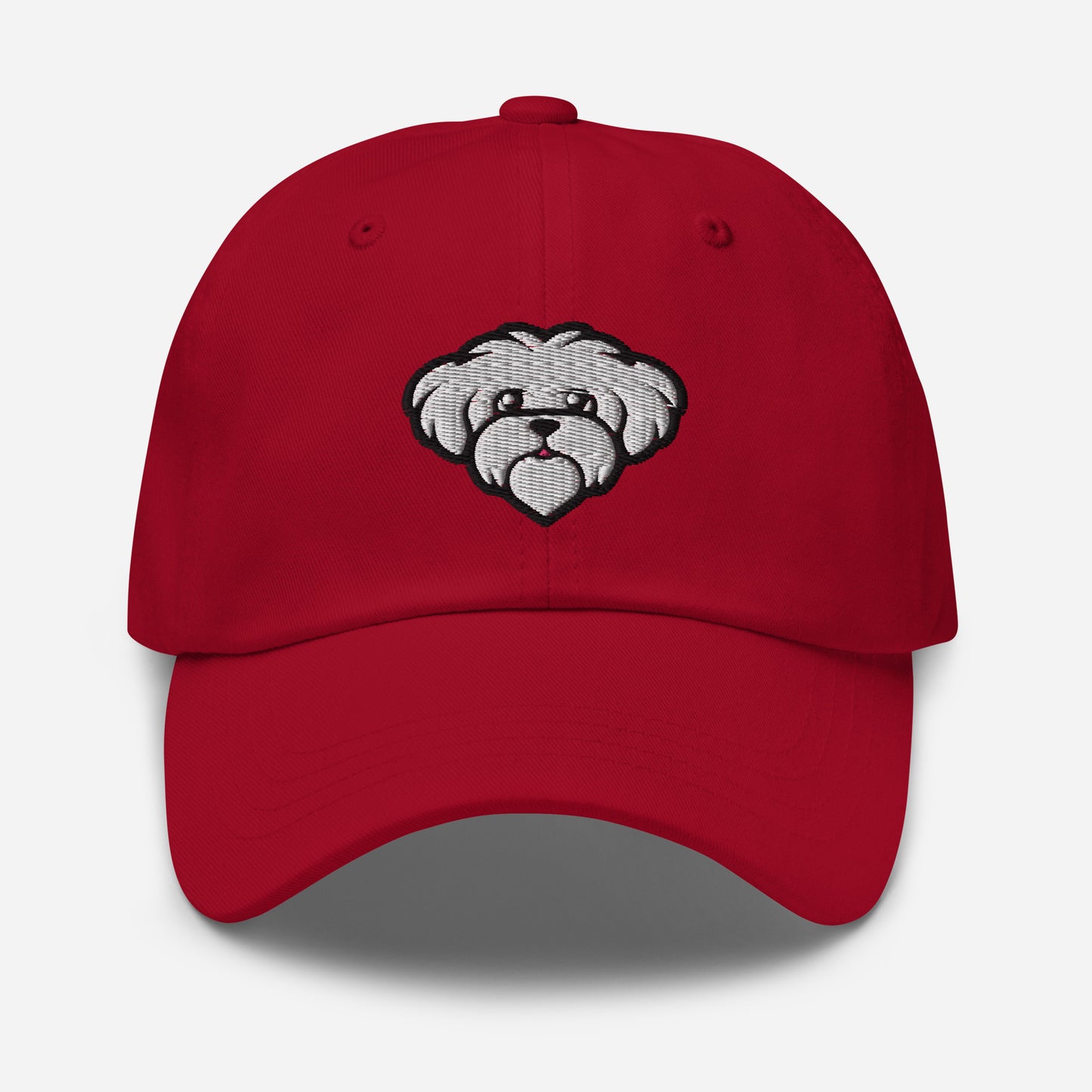 Maltese Dad Hat in Black and White