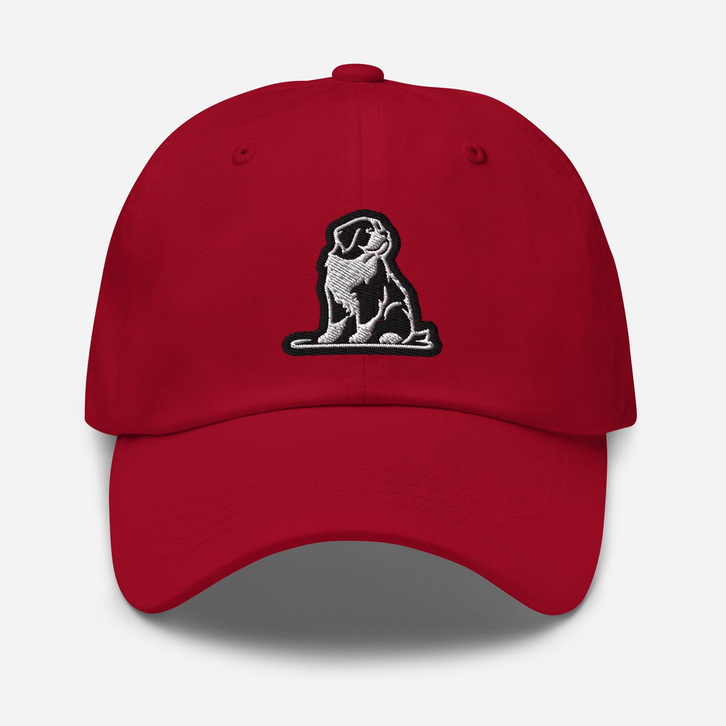 Saint Bernard Dad Hat in Black and White