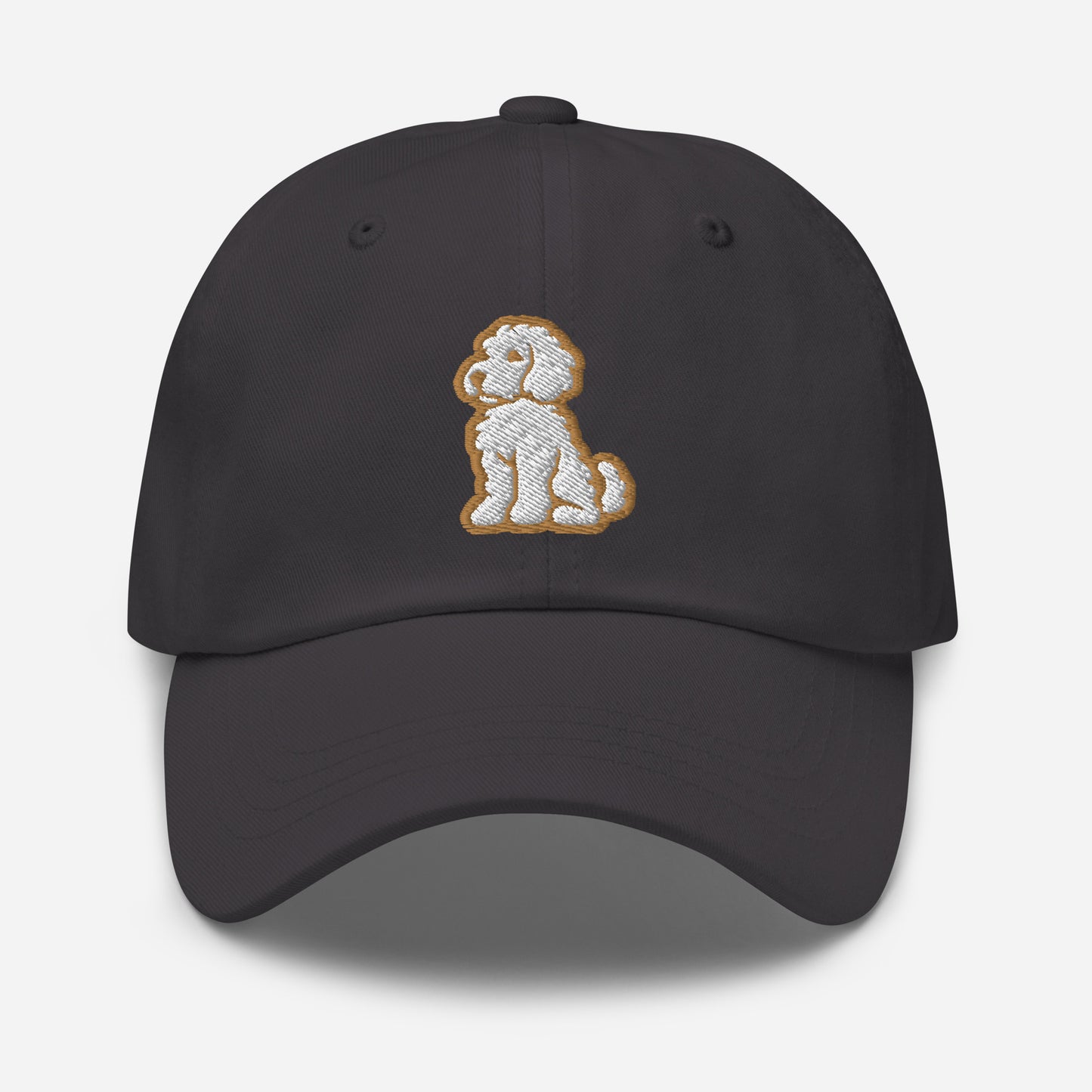 Goldendoodle Dad Hat in Gold and White