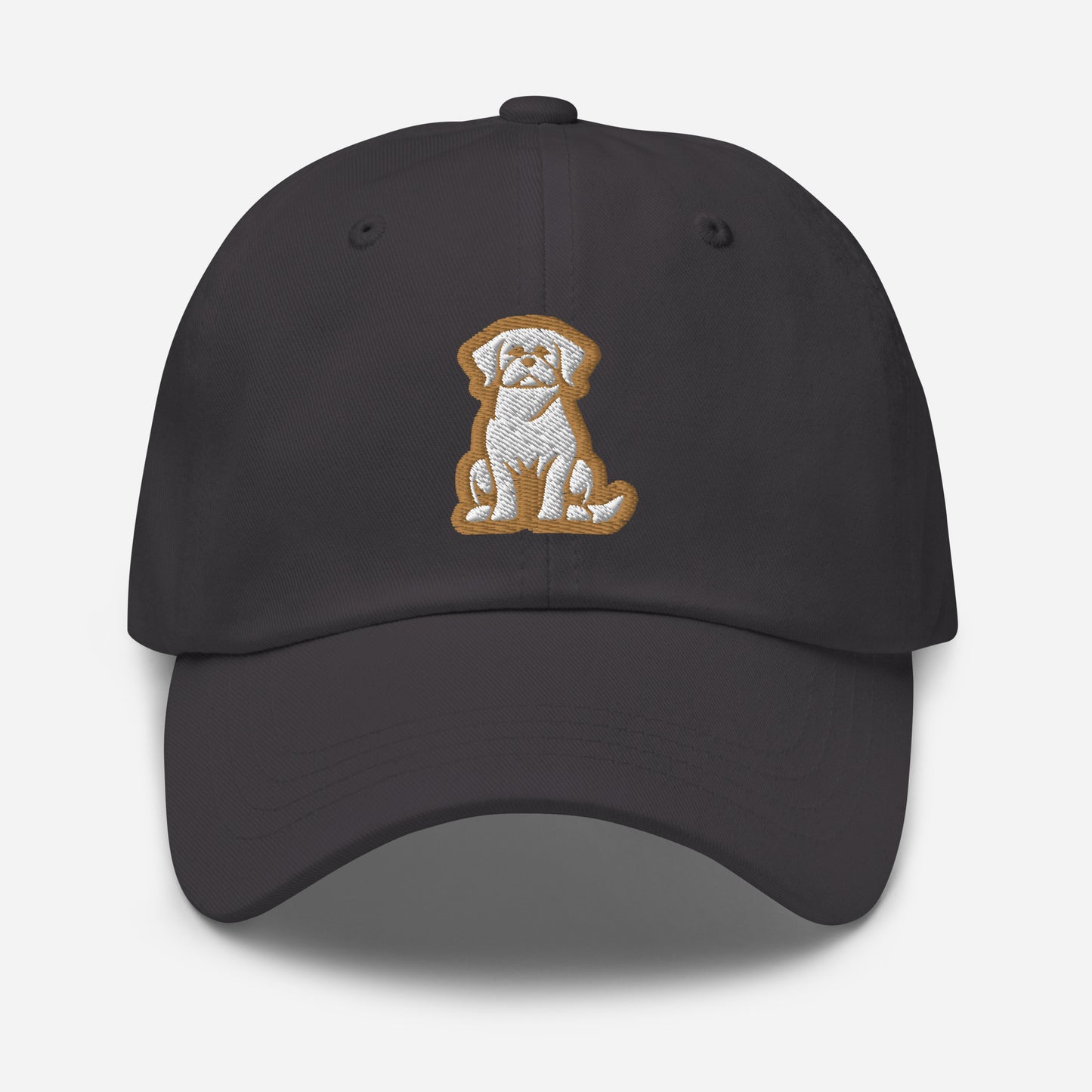 Labrador Retriever Dad Hat in Gold and White