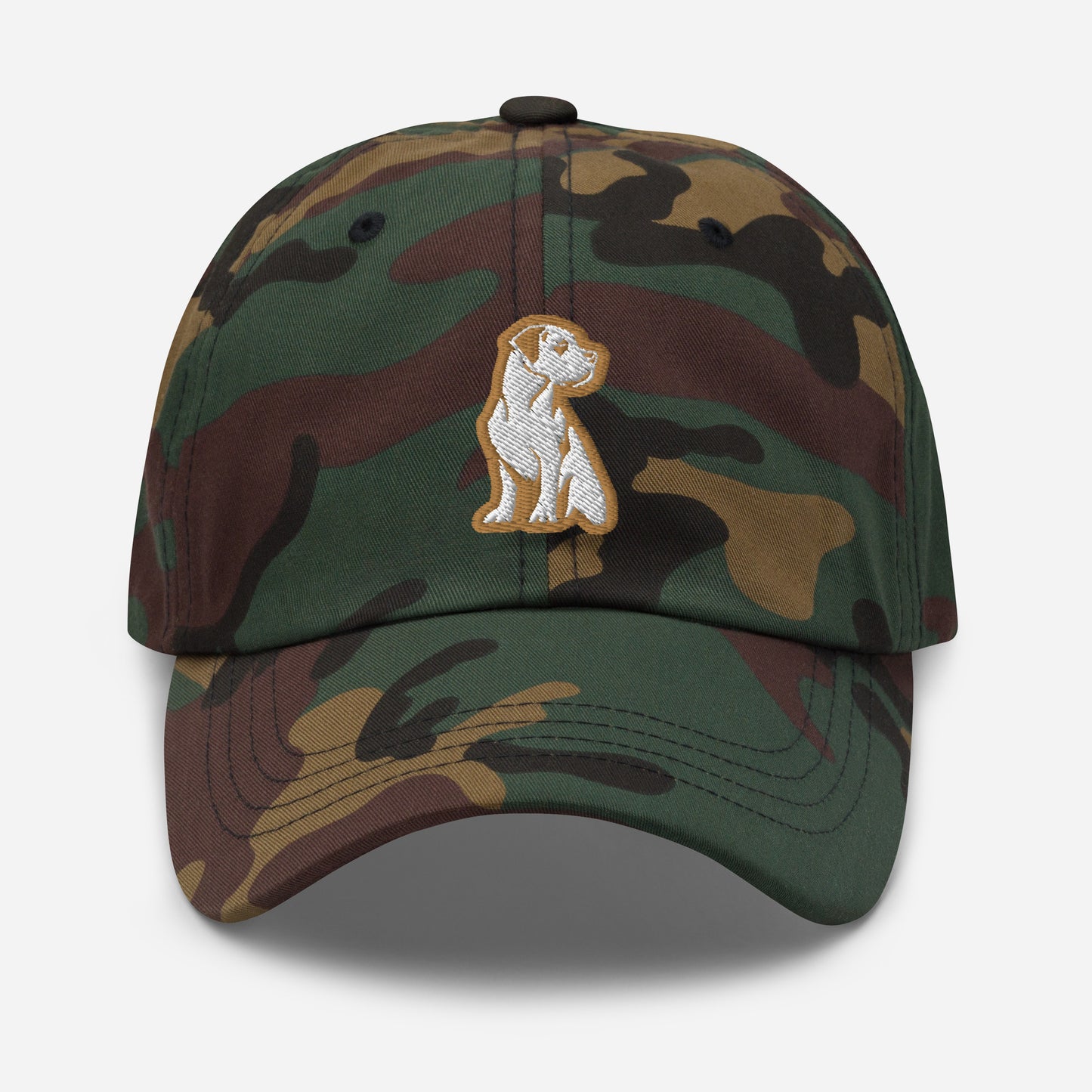 Great Dane Dad Hat in Gold and White