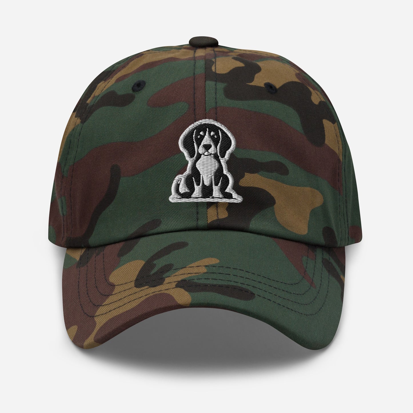 Beagle Dad Hat in Black and White