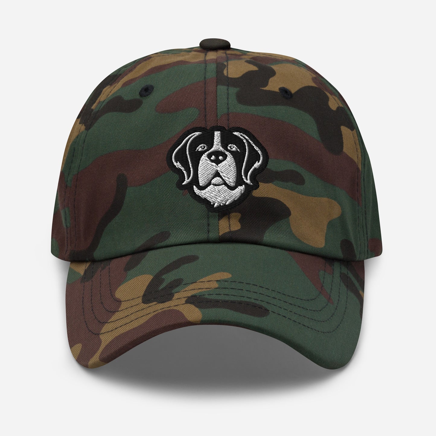 Saint Bernard Dad Hat in Black and White