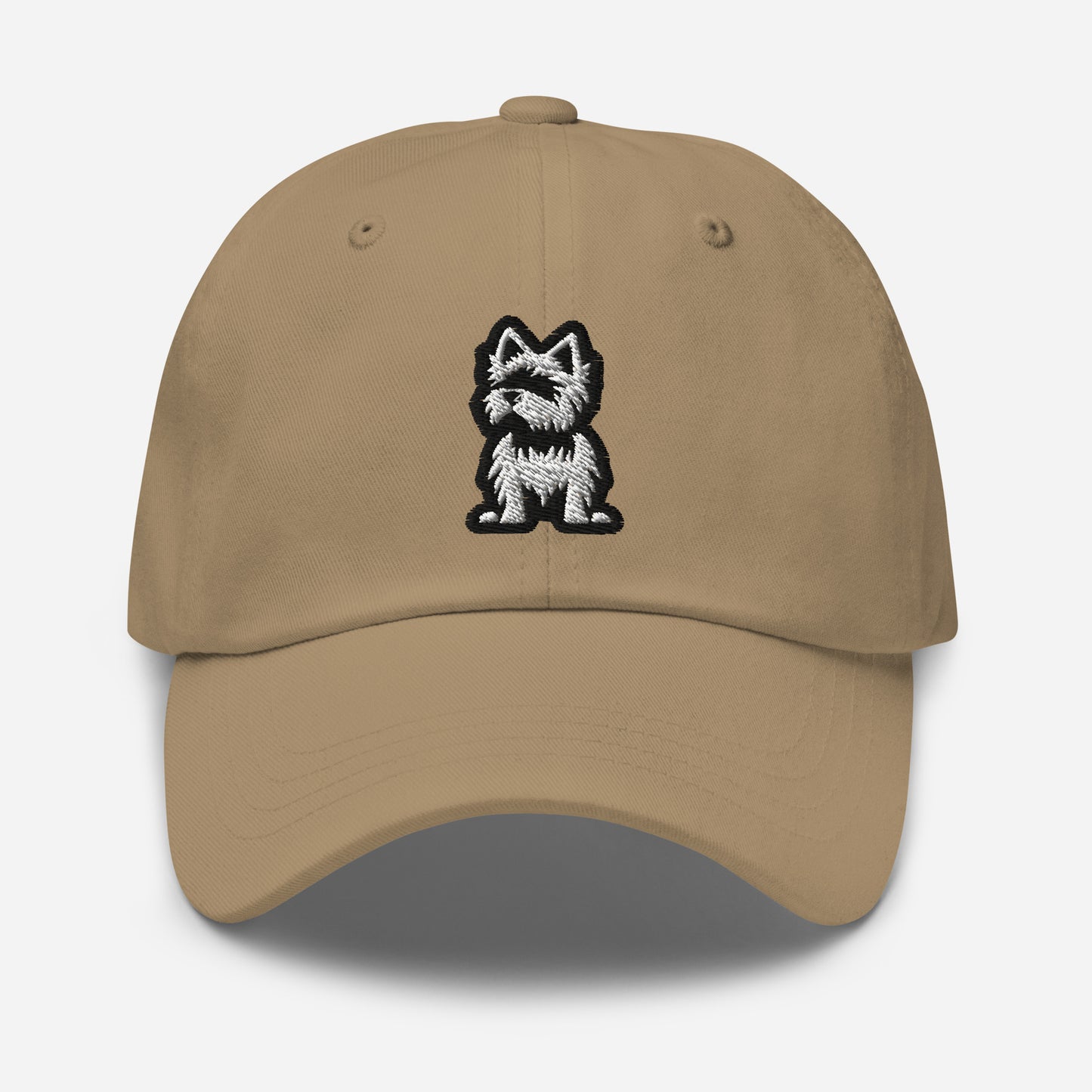 Yorkie Dad Hat in Black and White