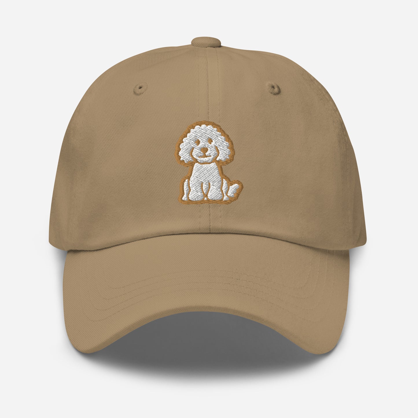 Goldendoodle Dad Hat in Gold and White