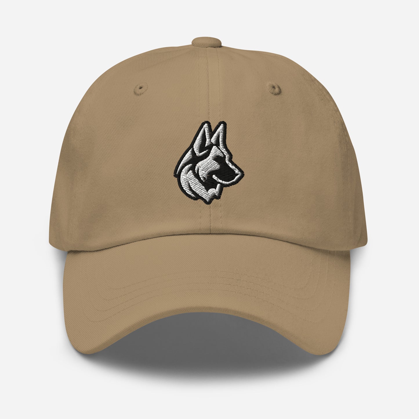 German Shepherd Dad Hat in Black and White