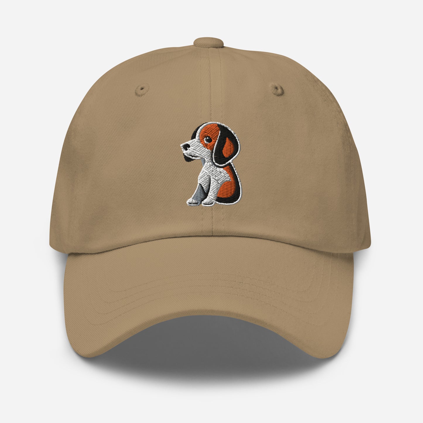 Beagle Dad Hat in Orange, Black, and White