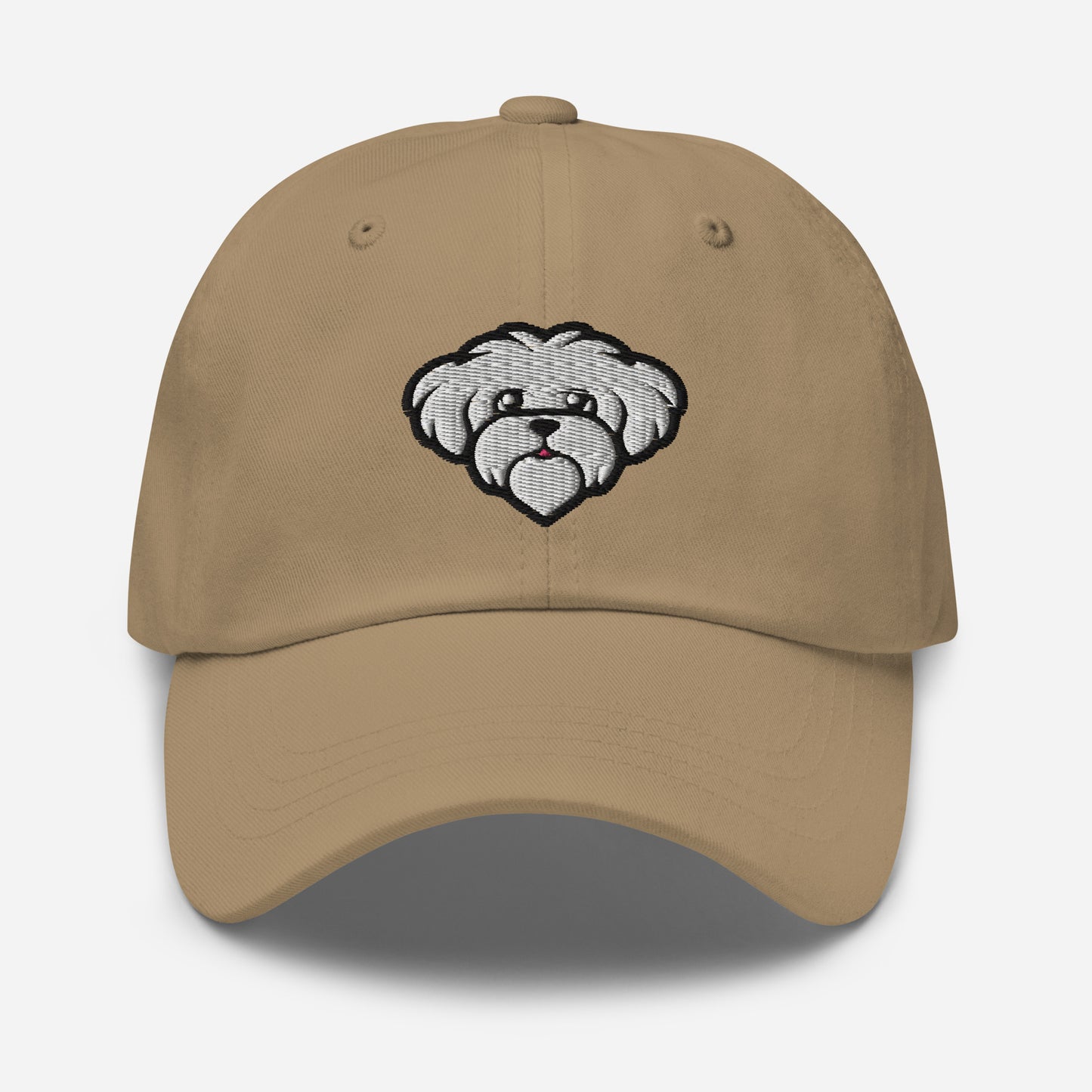 Maltese Dad Hat in Black and White