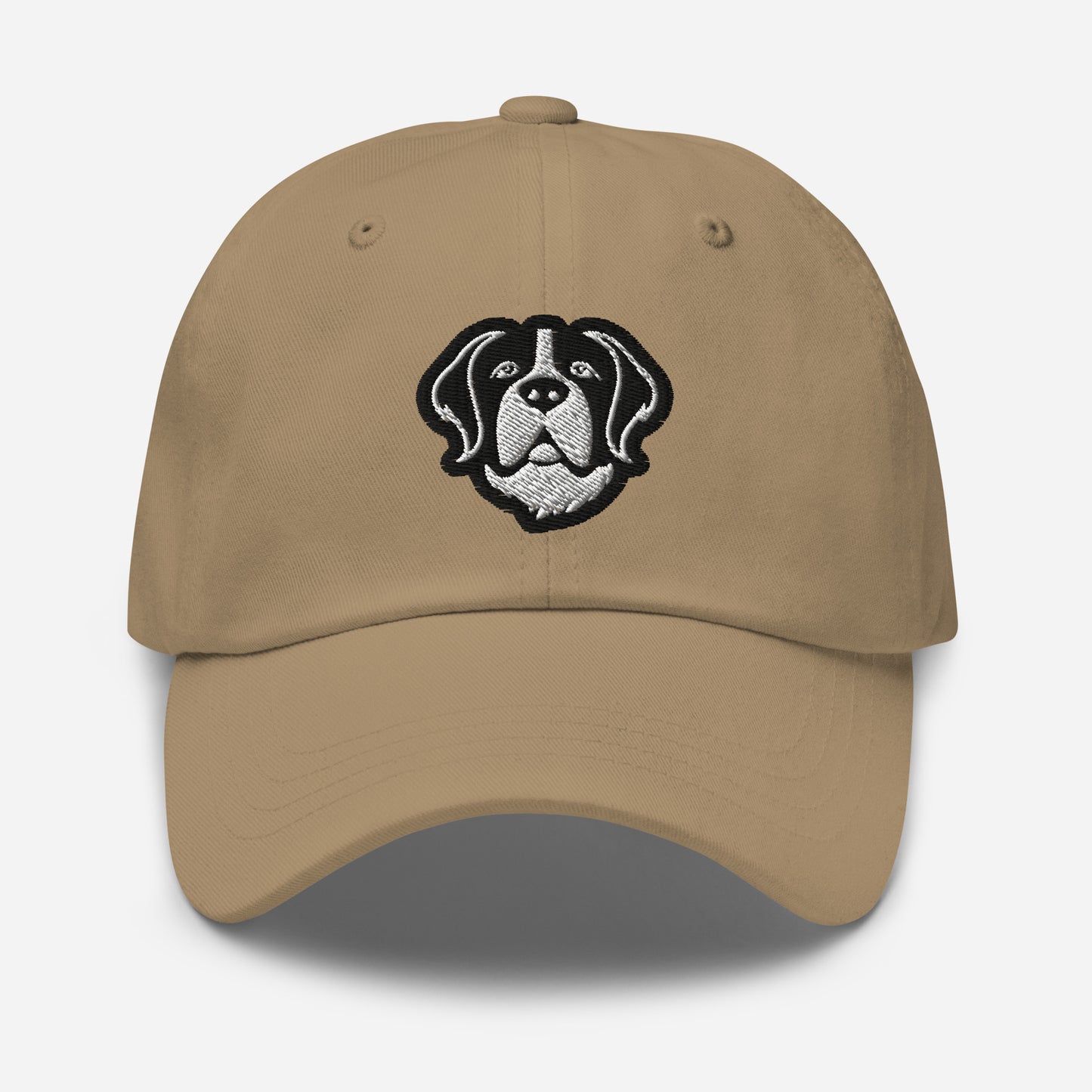 Saint Bernard Dad Hat in Black and White