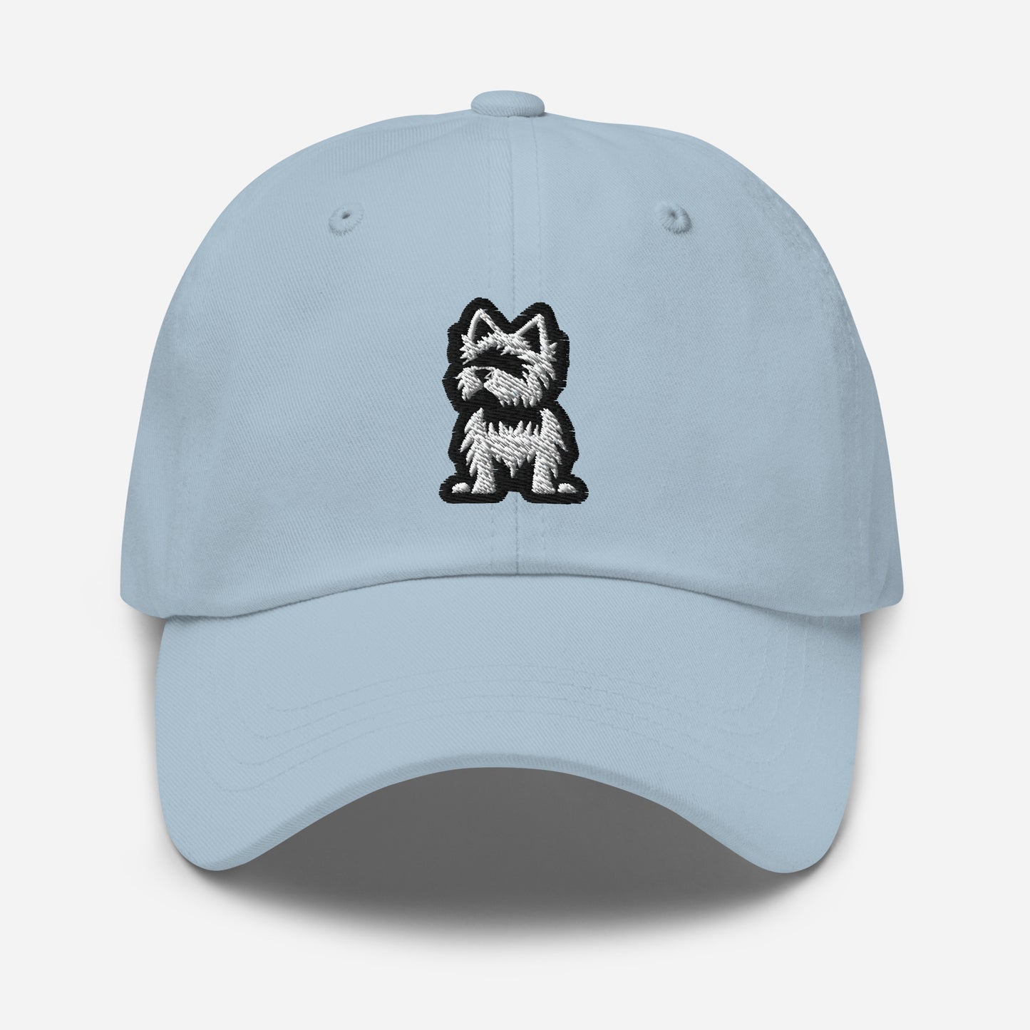 Yorkie Dad Hat in Black and White