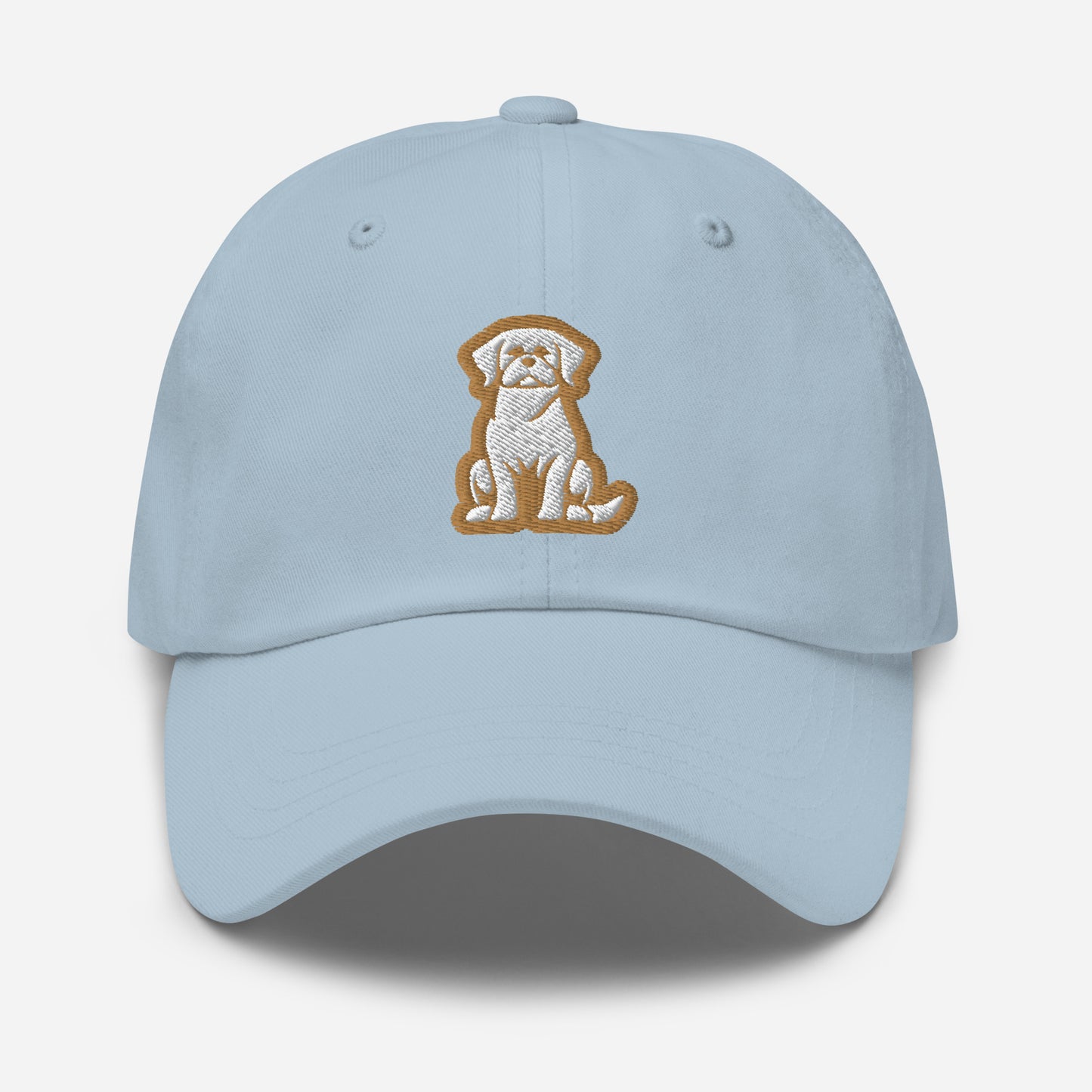 Labrador Retriever Dad Hat in Gold and White