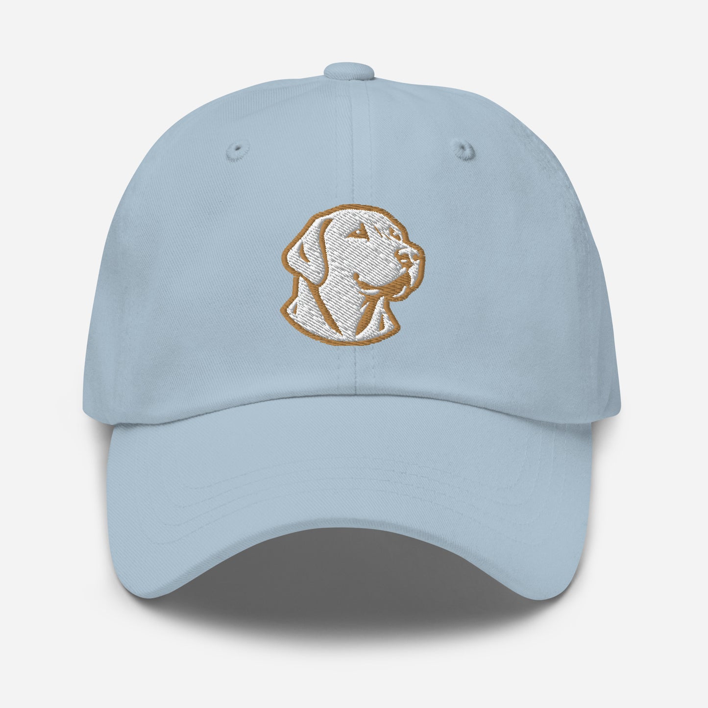 Labrador Retriever Dad Hat in Gold and White