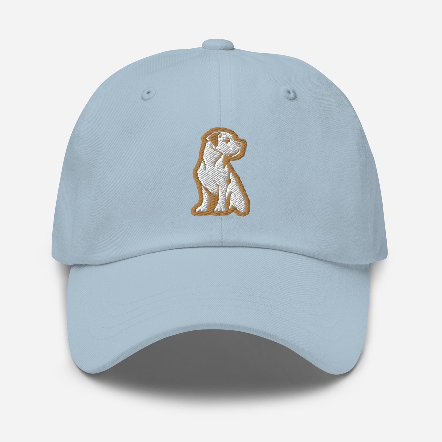 Great Dane Dad Hat in Gold and White