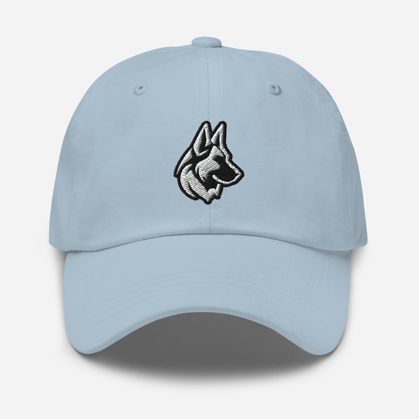 German Shepherd Dad Hat in Black and White