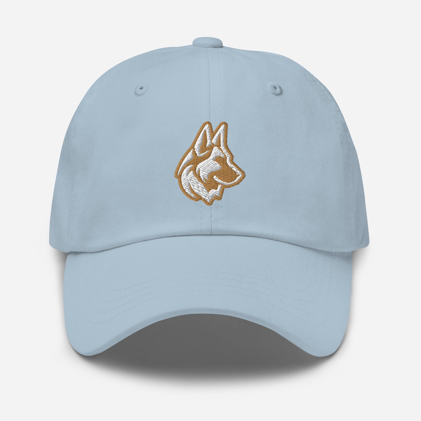 German Shepherd Dad Hat in Gold and White