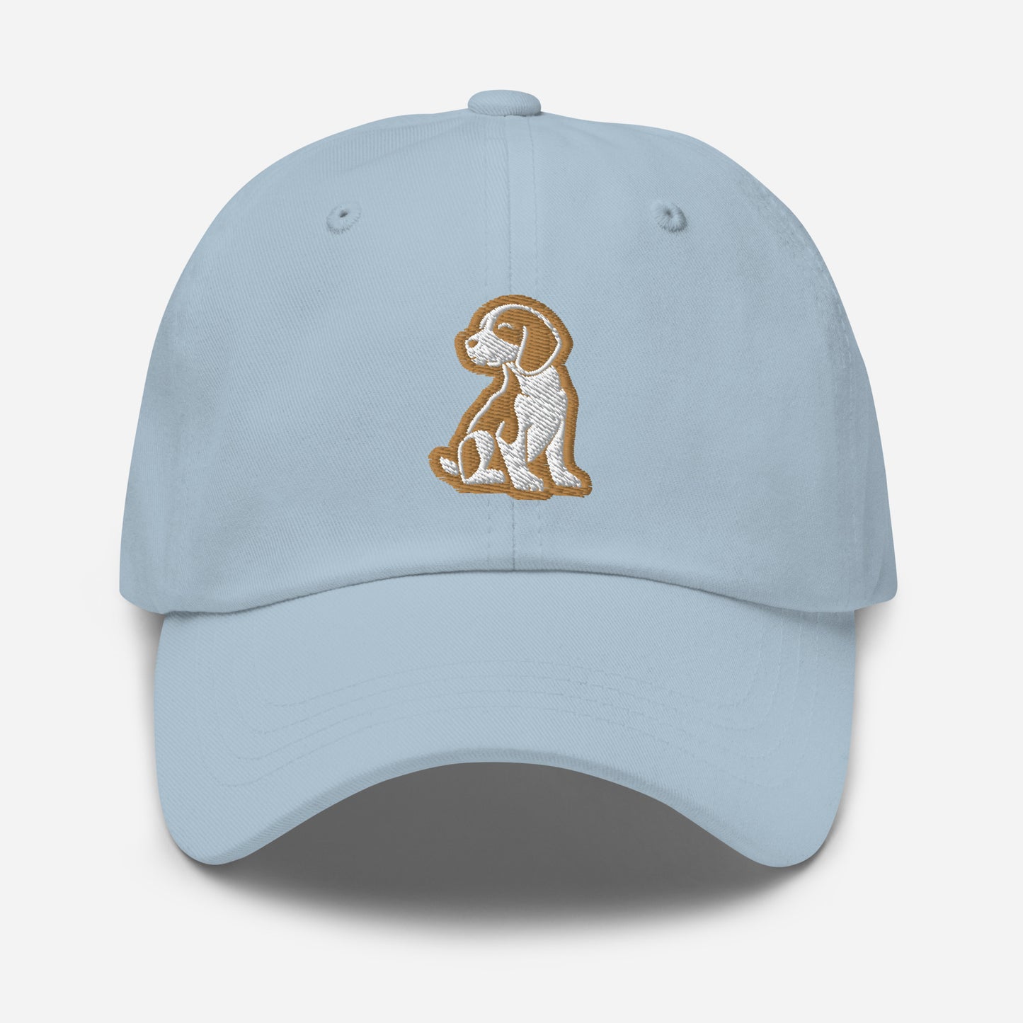 Beagle Dad Hat in Gold and White