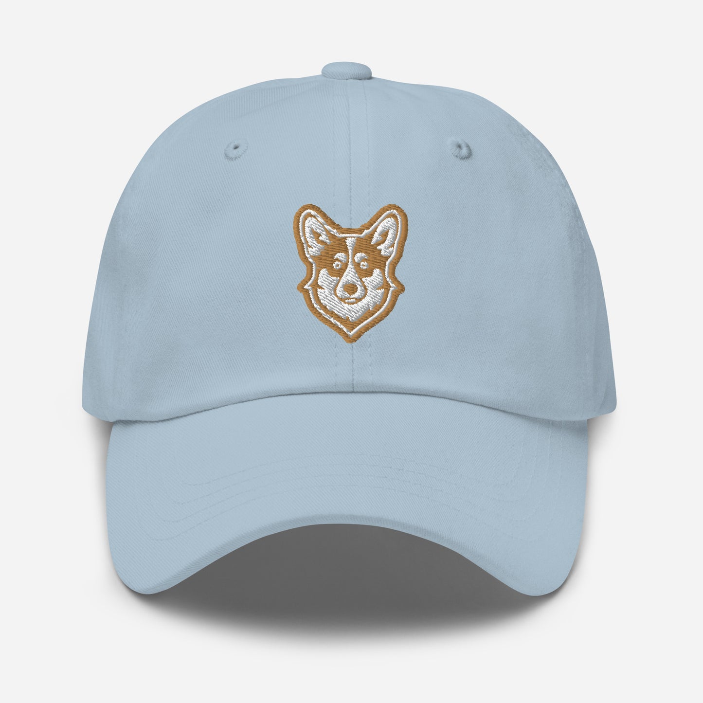 Cattle Dog Dad Hat in Gold and White