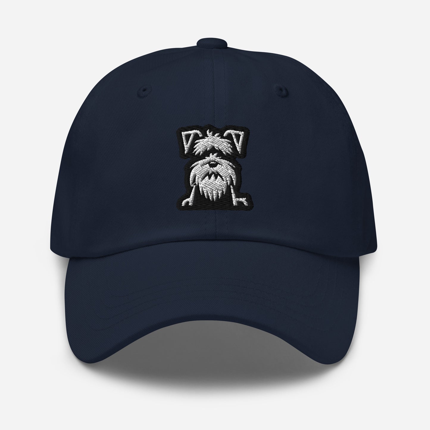 Schnauzer Dad Hat in Black and White