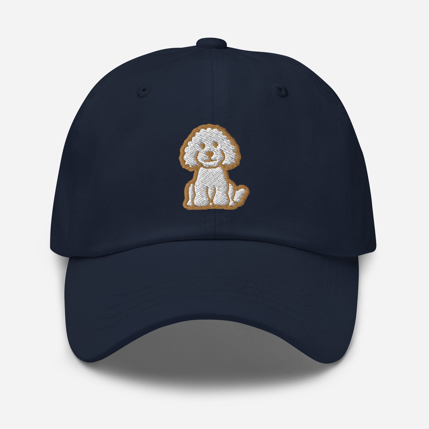 Goldendoodle Dad Hat in Gold and White