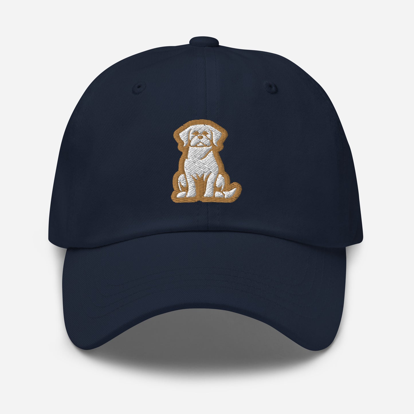 Labrador Retriever Dad Hat in Gold and White