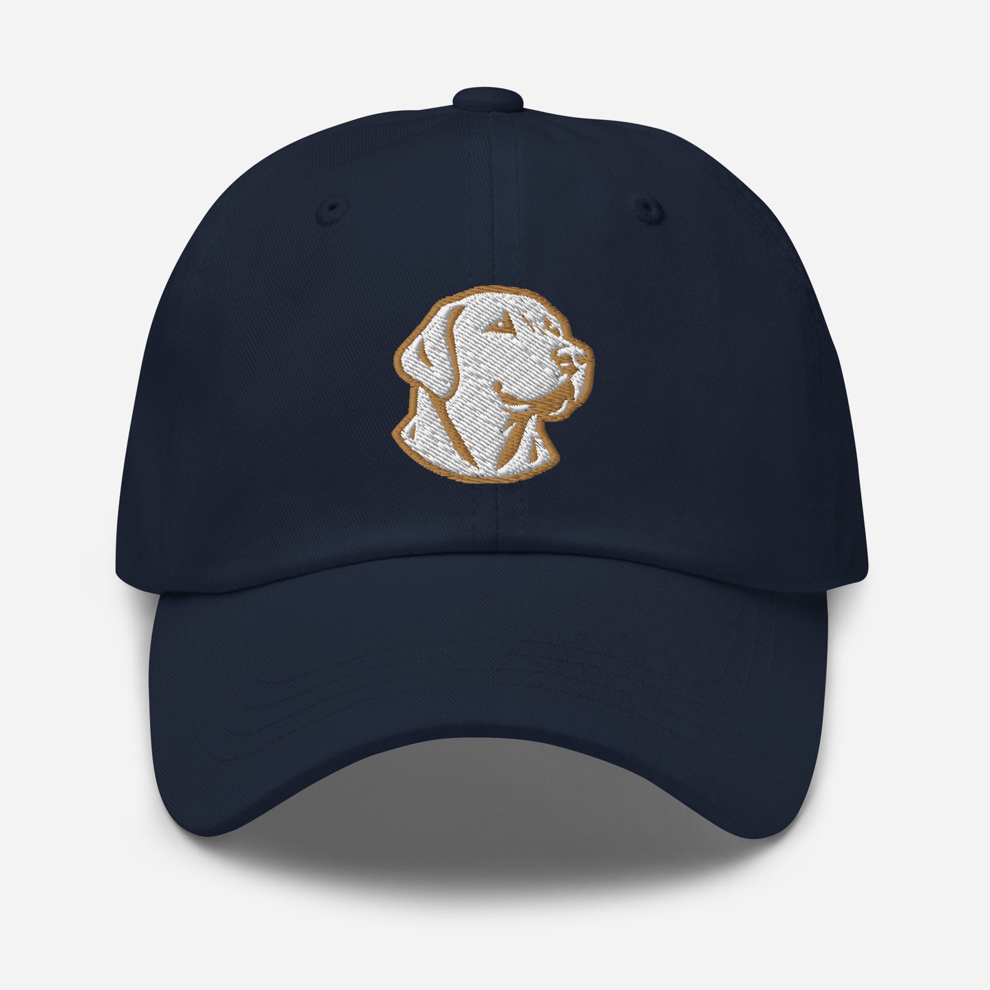 Labrador Retriever Dad Hat in Gold and White