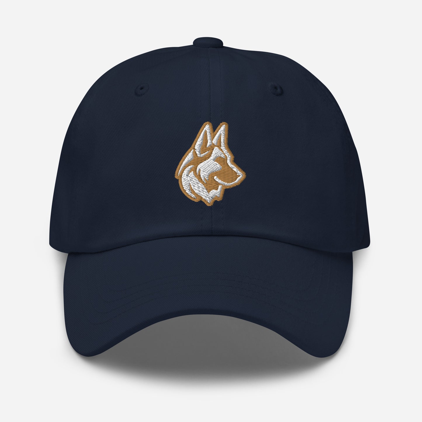 German Shepherd Dad Hat in Gold and White